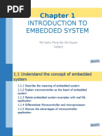 Chapter 1 Introduction To Embedded Syste