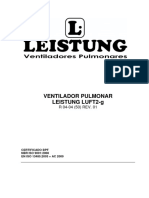 Ventilador pulmonar Leistung Luft2-g manual técnico