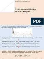 14C - PowerPoint - Median Mean and Range