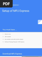 Setup MPJ Express