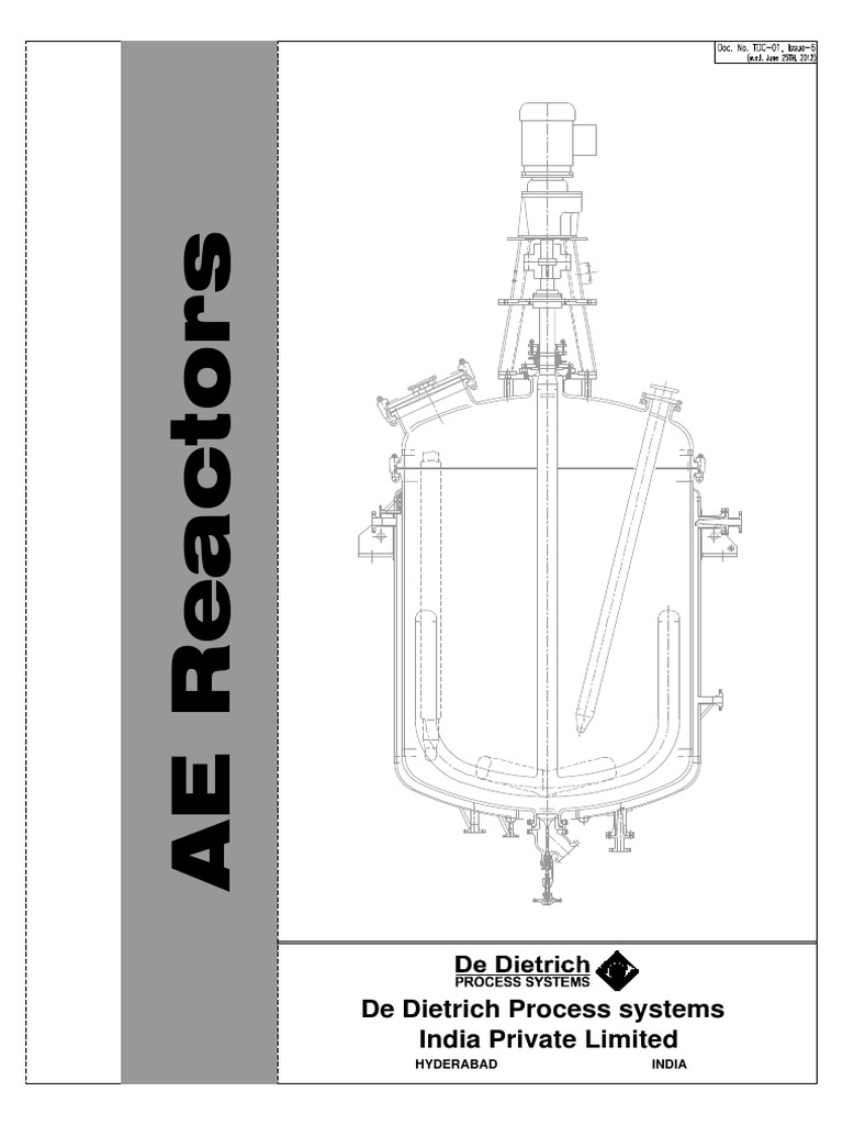 AE Reactors Data Sheet Overview | PDF | Machines | Manufactured Goods