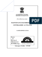 Maintenance Handbook For Centralised AC Plant PDF