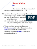 Linear Motion Concepts