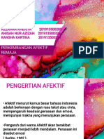 Perkembangan Afektif Pada Remaja