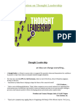 A Presentation On Thought Leadership