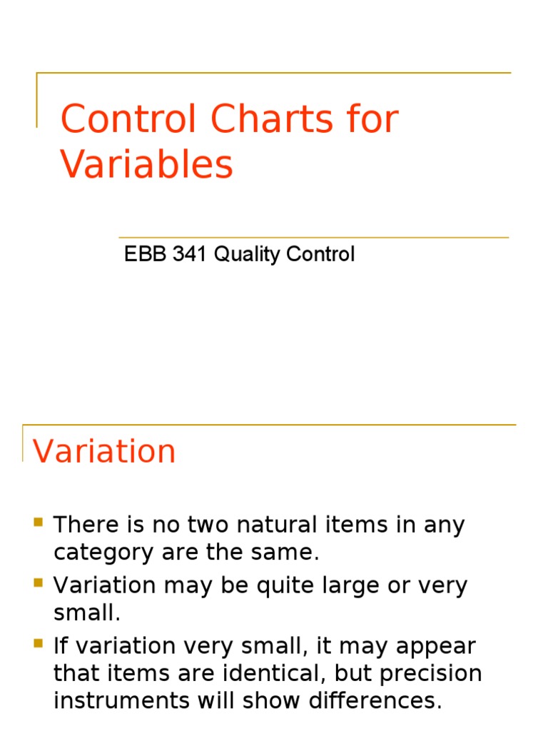 Chapter 3 - Control Chart for Variables | Mean | Normal Distribution