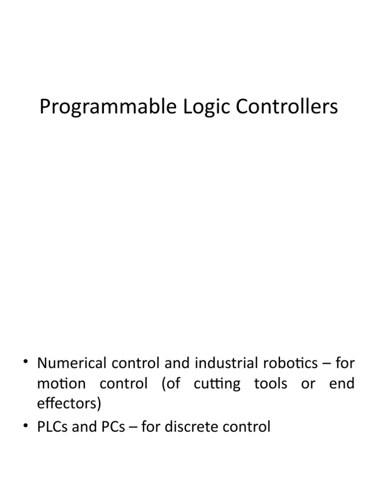 Programmable Logic Controllers PDF Programmable Logic Controller Power Supply