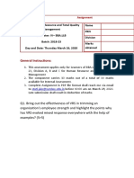 Assignment - 3rd HR & TQM