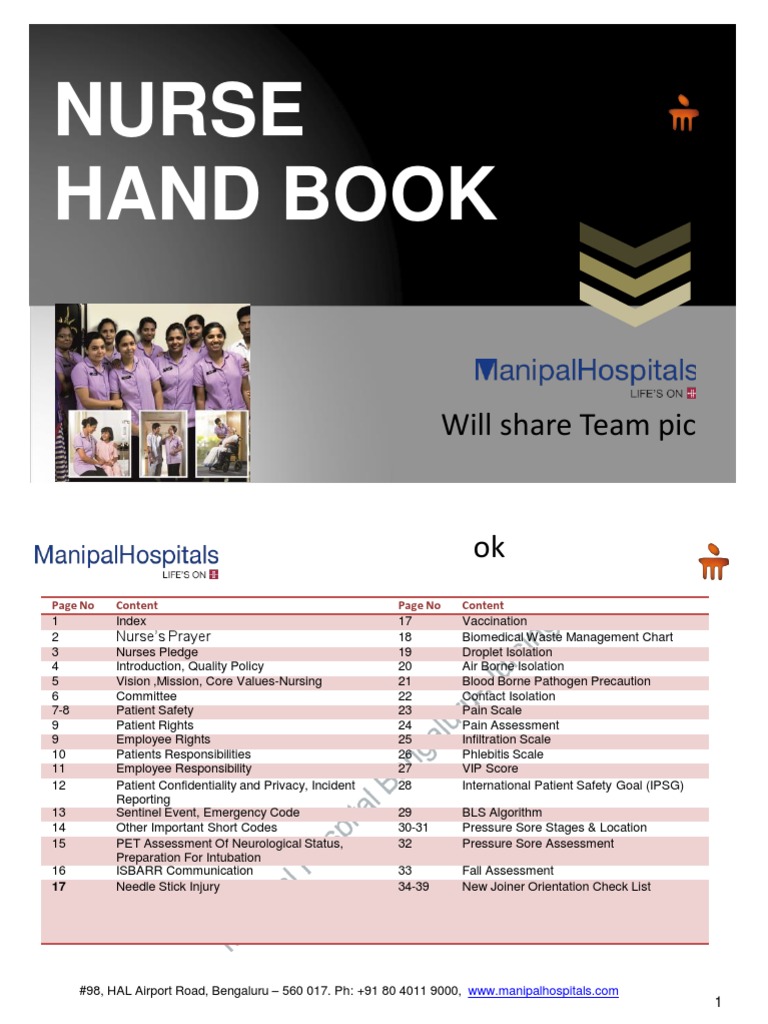 Nurse Hand Book Final Pdf Patient Hepatitis B