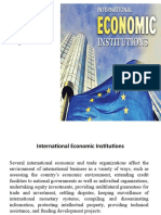 International Economic Institutions