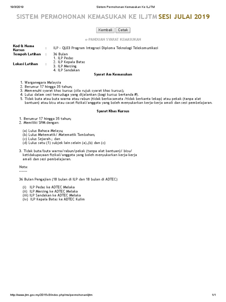 Ilp Ql03 Program Integrasi Diploma Teknologi Telekomunikasi Pdf