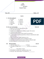 ICSE Class 3 English Literature Sample Paper PDF