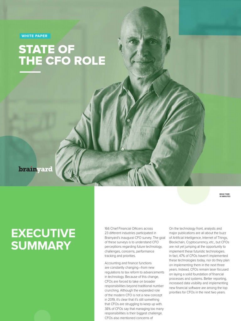 Evolving CFO Role: Challenges & Tech | PDF | Chief Financial Officer ...