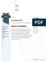 Coursera Business Foundations