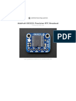 Adafruit ds3231 Precision RTC Breakout