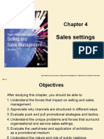 Chapter 4 - Sales Settings - Selling and Sales Management 8th Edition