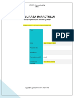 Sablon Analiză Evaluarea Impactului (DPIA)