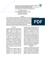 Determinación Del Área Específica de Un Sólido Mediante La Isoterma de Adsorción de Lagmuir Del Ácido Acético Del Carbón Activado