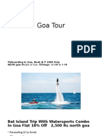 Goa tour plan