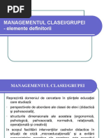 Curs 2 Managementul Clasei De Elevi Ppt