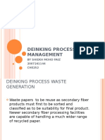 Deinking Process Waste Management