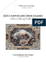 Ufficio Per La Liturgia - Diocesi Di Como - XXI Convegno Diocesano Dei Cori Liturgici PDF