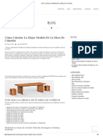 Cómo Calcular La Medida de La Mesa de Comedor