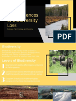Consequences of Biodiversity Loss