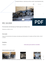 Ferramentas de Estampo p_ Fabricação de Grelhas Inox - Outros itens para comércio e escritório - Parque Rodrigo Barreto, Arujá 718338866 _ OLX
