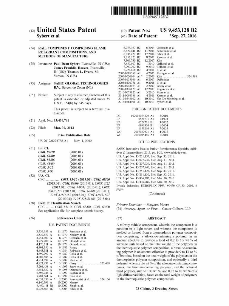 Us9453128 PDF | PDF | Polymers | Copolymer
