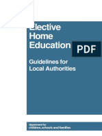 Guidelines For Local Authorities On Elective Home Education PDF