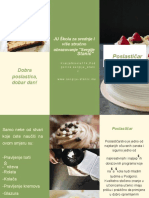Green and Cream Food Advertising Trifold Brochure