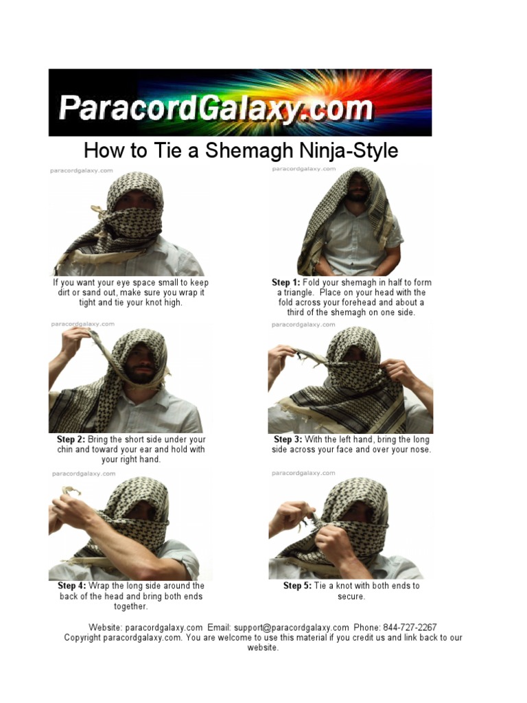 Shemagh Tying PDF | PDF | Knot