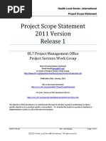 HL7 Project Scope Statement V2011jan Template With Instructions