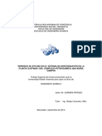 Perdidas de Etileno en El Sistema de Hidrogenacion de La Planta de Olefinas I Del Complejo Petroquimico Ana Maria Campos PEQUIVEN PDF