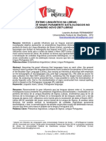 Empréstimo Linguístico Na Libras Lematização de Sinais Puramente Datilológicos No Dicionário Novo Deitlibras PDF