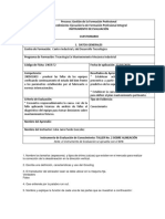 Taller 2 Sobre Alineación - Cuestionario - Ficha 1903572