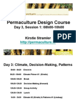 Permaculture Design Course: Day 3, Session 1: 08h00-10h00