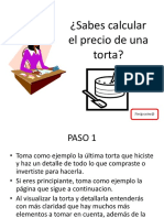 Calculo Del Precio de Una Torta PDF