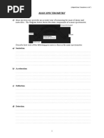 Mass Spectra Worksheet 1