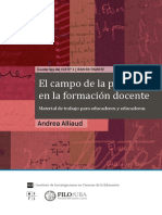 1 Cuadernos Del IICE, El Campo de La Práctica en La Formación Docente PDF