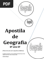 apostila  geografia 6 ano 3 bimestre