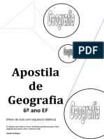 apostila  geografia 6 ano 3 bimestre