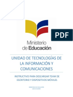 Manual - Instalación de Teams para Computador y Celular PDF