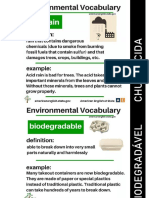 Environmental Vocabulary PDF