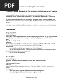 21 Basketball Conditioning Drills