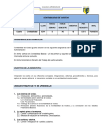 Contabilidad de Costos Licenciatura Administración