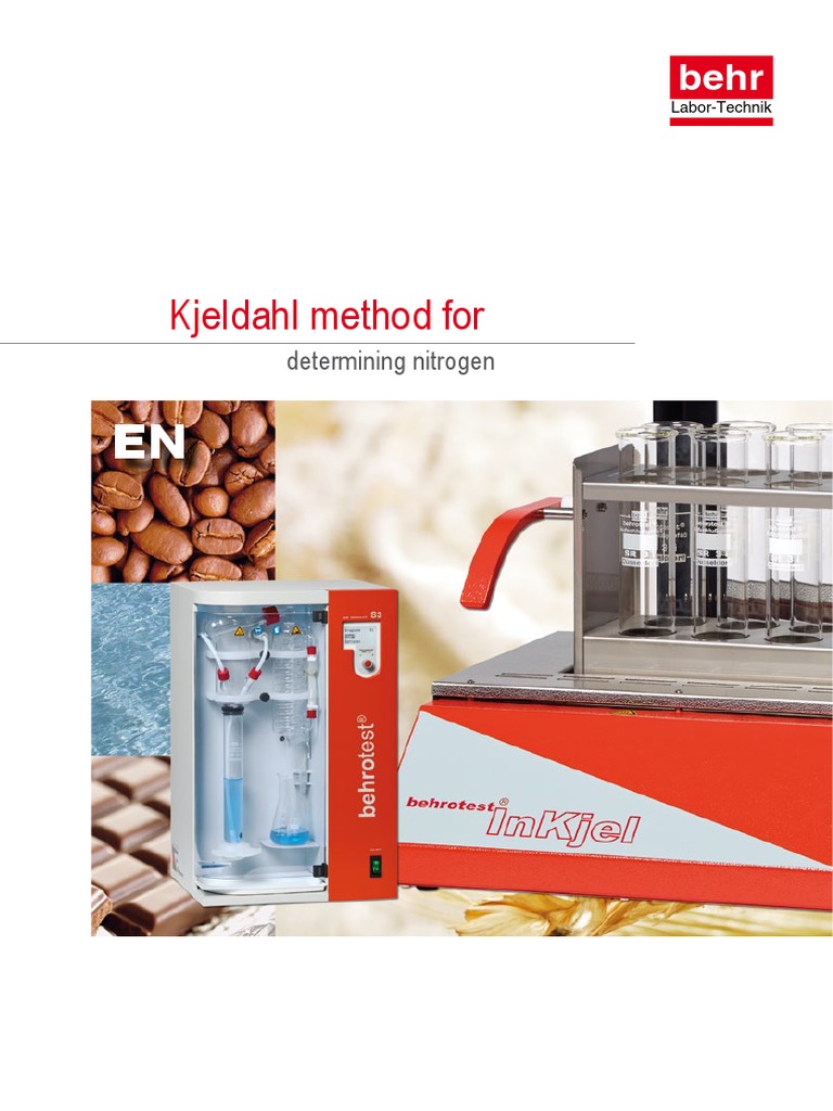 Behr Labor Technik Kjeldahl N Stand en PDF Vacuum Tube Infrared