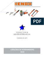 Catálogo de herramientas de ferretería Las Dos Estrellas S.A. 2019