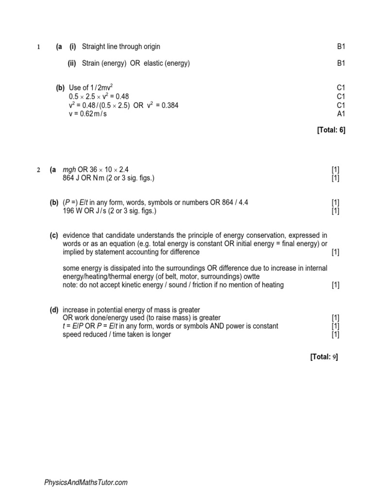 Energy Work Power 1 Ms Friction Classical Mechanics